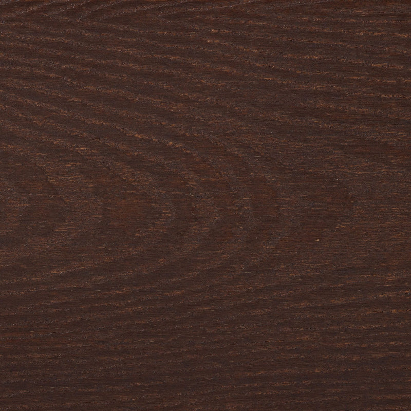 Dark brown wood grain texture close-up, stained hardwood surface for flooring, furniture, and cabinetry