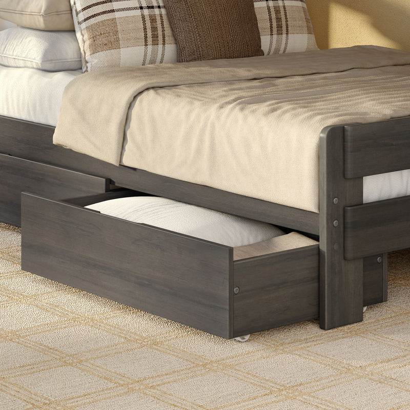Tahoe Twin XL over Queen Bunk Bed with Stairs & Storage