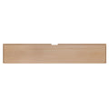 Light oak wooden headboard panel for bed frame with pre-drilled mounting holes, minimalist bedroom furniture accessory