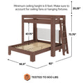 Olympic Twin XL Over Queen L-Shaped Bunk Bed