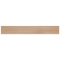 Long light oak wooden shelf panel with natural grain and pre-drilled holes for wall-mounted floating shelf