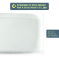 Secure-fitting mattress cover with 10-inch skirt for up to 10-inch mattresses, designed for a good night's sleep.
