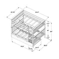 Charleston Full Over Full Bunk Bed with Trundle