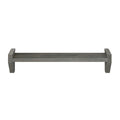 Modern wooden floating wall shelf in gray finish for home decor and storage.