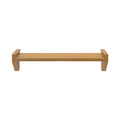 Floating wooden wall shelf with minimalist design and natural finish.