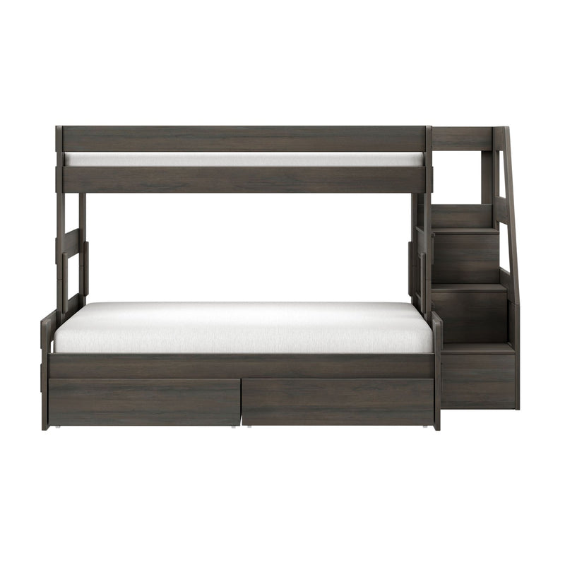 Tahoe Twin XL over Queen Bunk Bed with Stairs & Storage