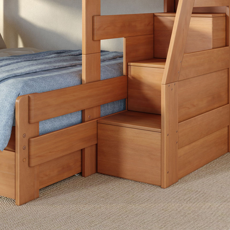 Tahoe Twin XL over Queen Bunk Bed with Stairs & Storage