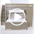 Boston Full Over Full L-Shaped Bunk Bed with Stairs & Storage