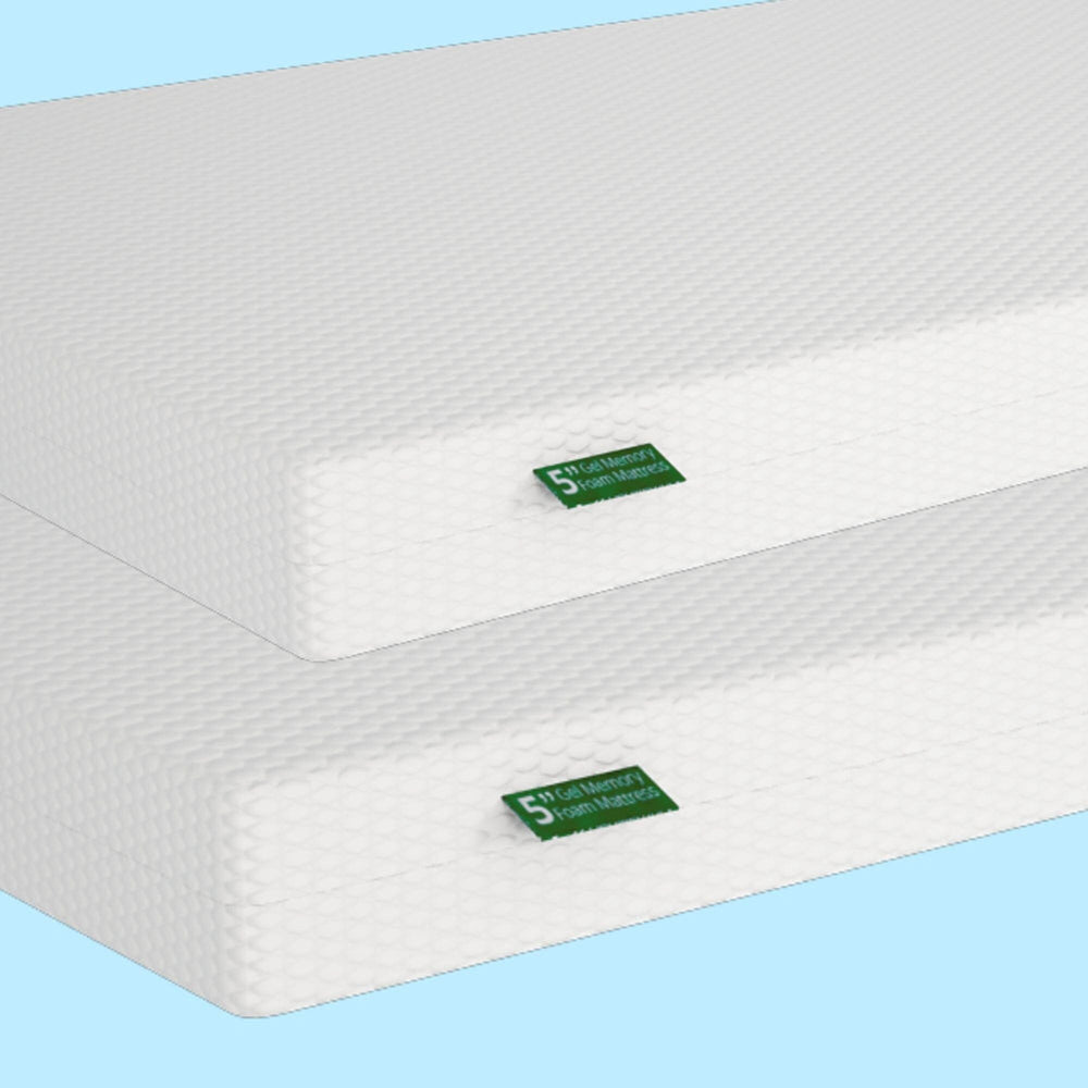 A183215-000 : Mattress Two-Pack 5" Memory Foam Mattress-Twin