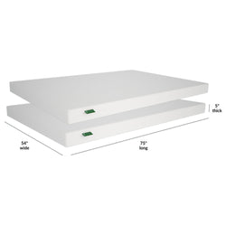 A183215-000 : Mattress Two-Pack 5" Memory Foam Mattress-Twin